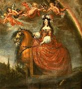 Equestrian portrait of Marie Louise d'Orleans Francisco Rizi
